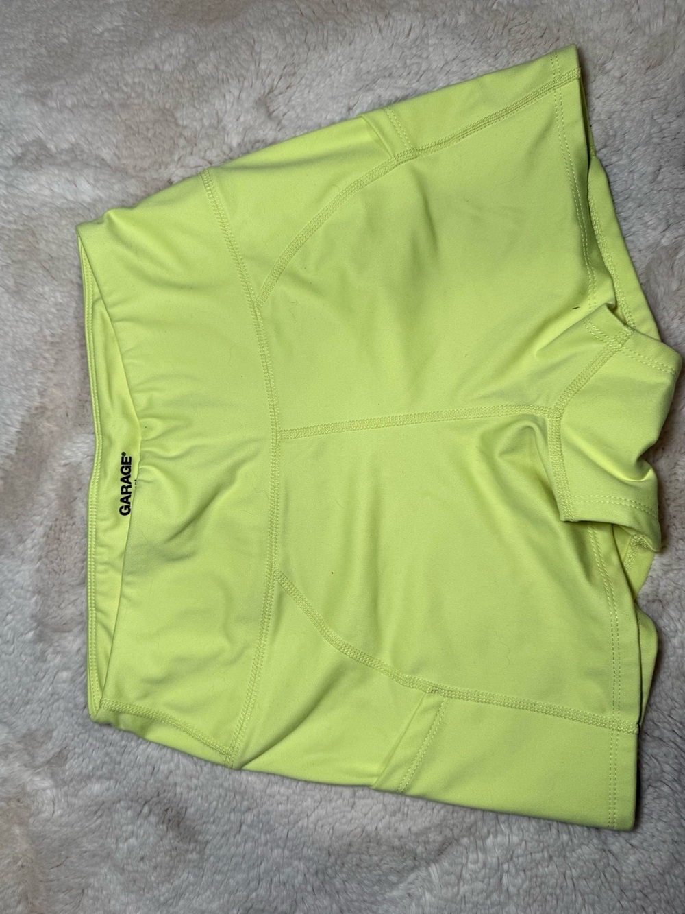 Garage Bright Lime Sports Bike Shorts